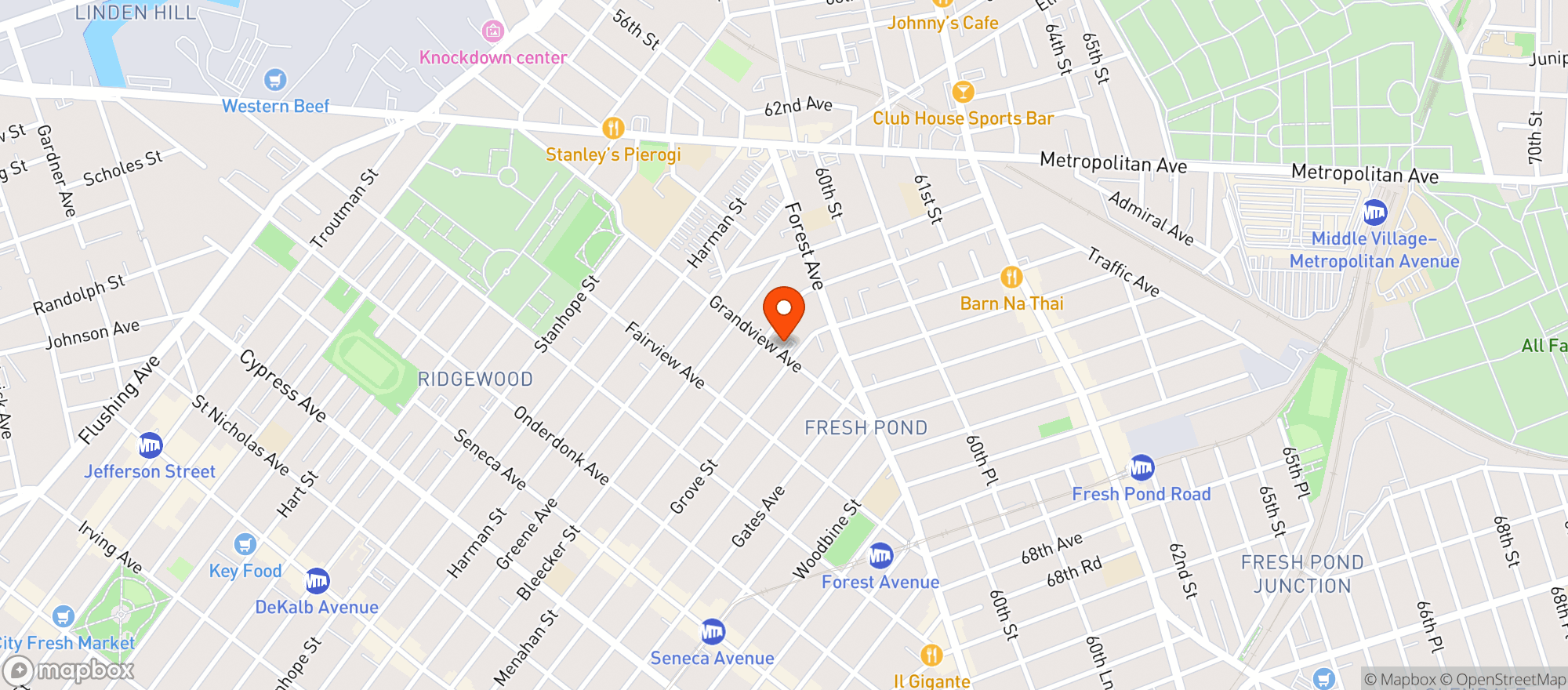 Map showing City Fresh Market Grandv