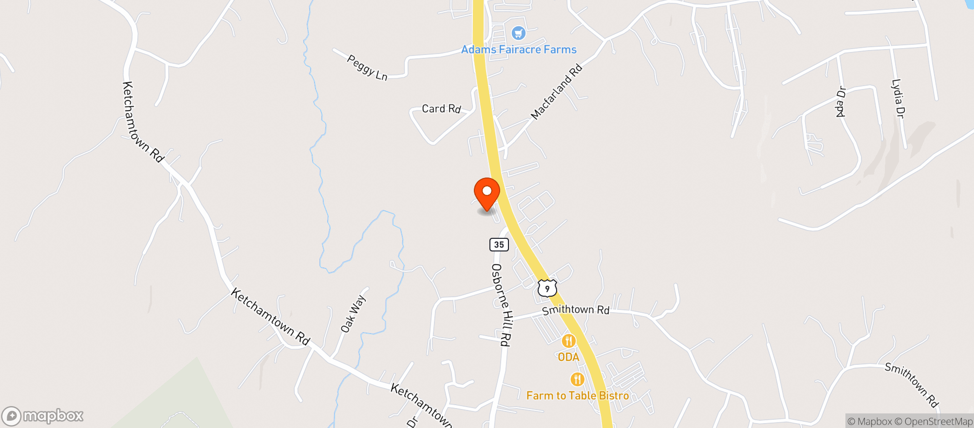 Map showing Viscount Liquor - Wappinger Falls