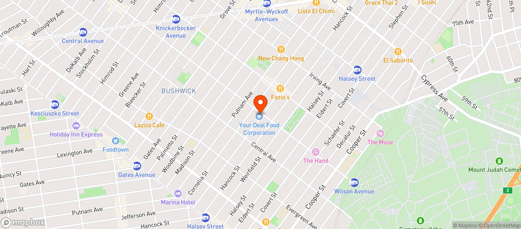 Map showing Your Deal Food