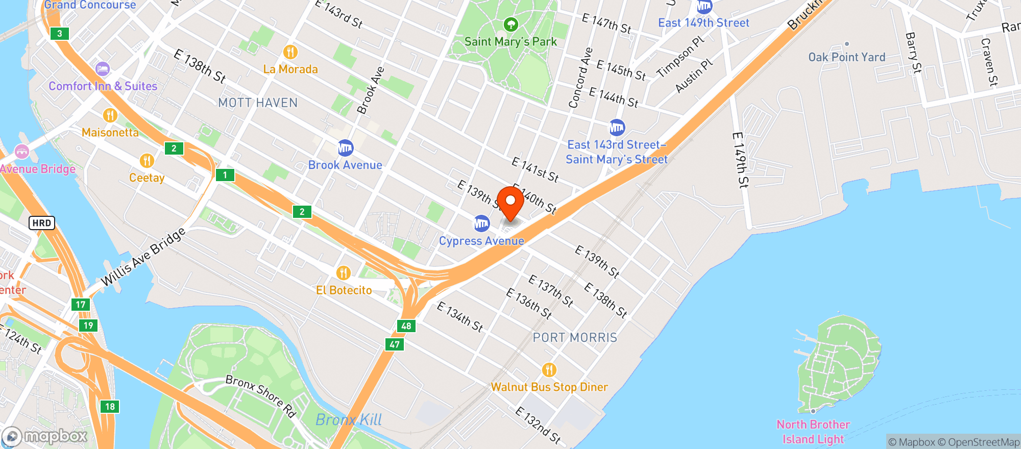 Map showing Gas N Go
