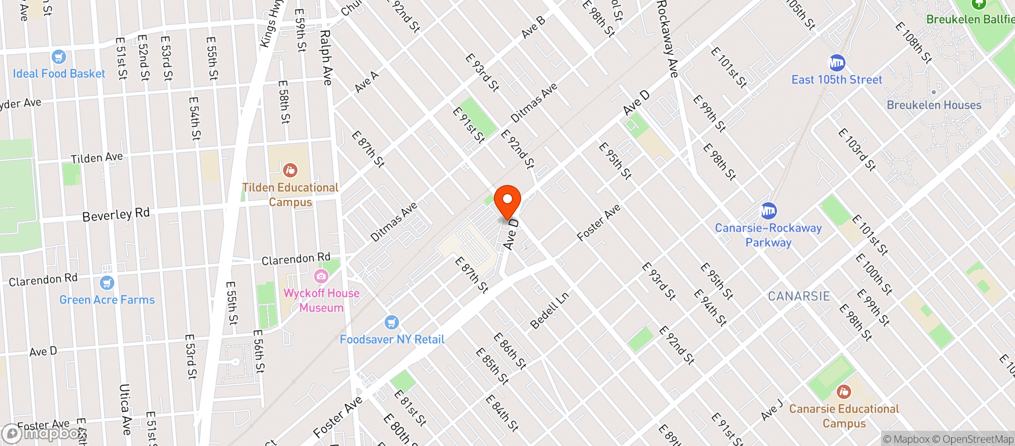 Map showing Vitamin Shoppe - Carnasie_Brooklyn