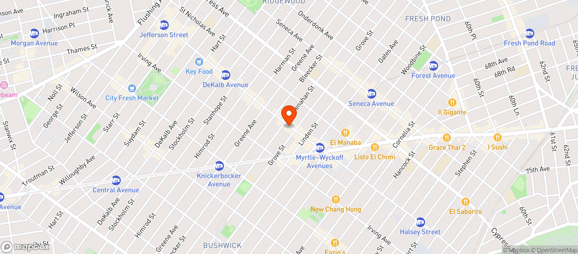 Map showing Old Stanleys