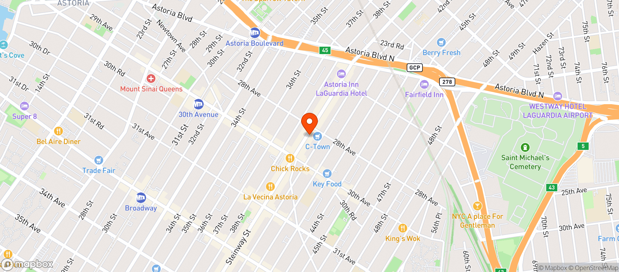 Map showing Beer Barn