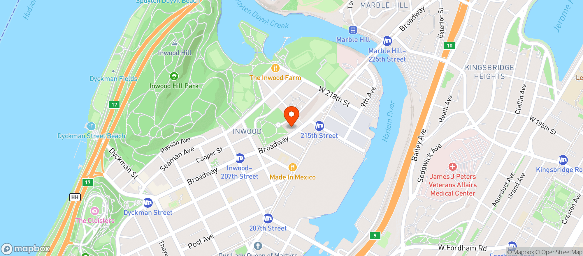 Map showing The Liffy Bar