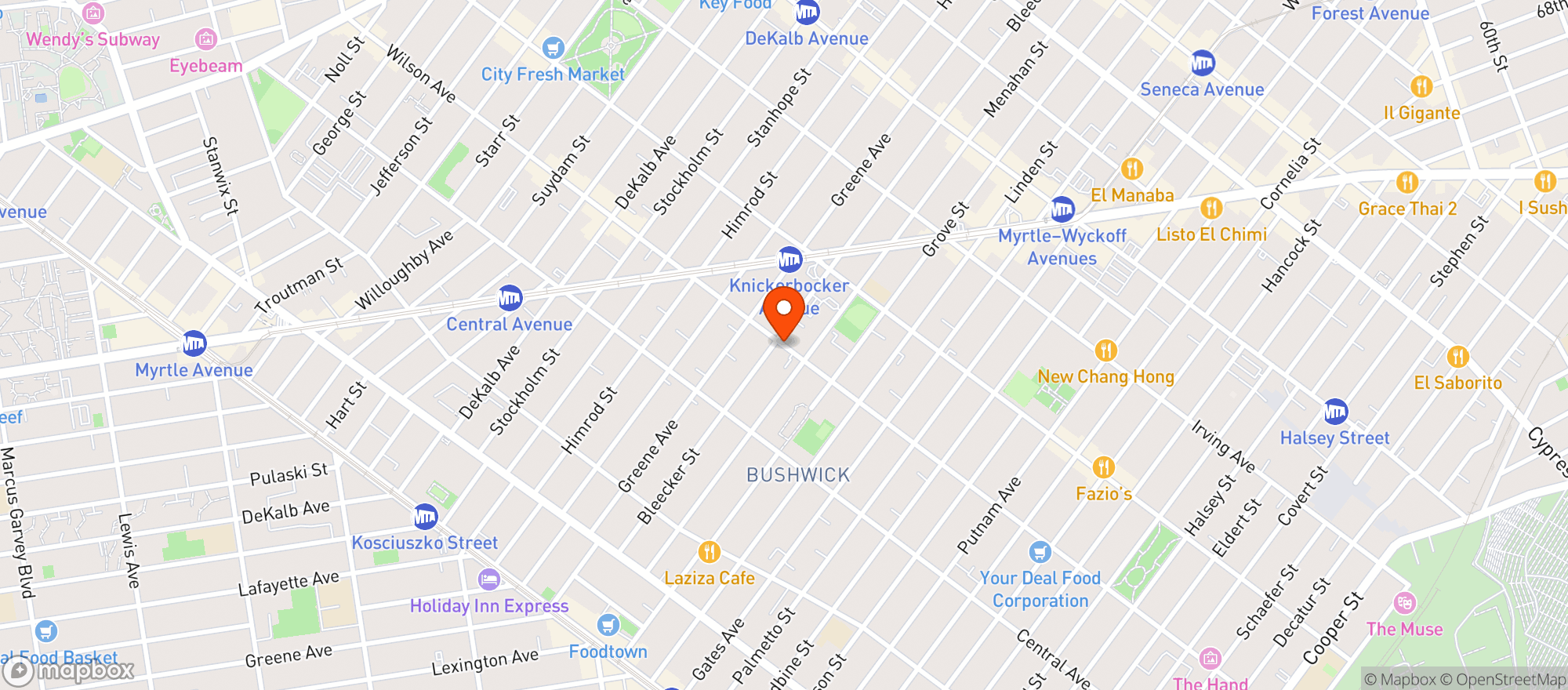 Map showing 276 Grill And Deli (cod)