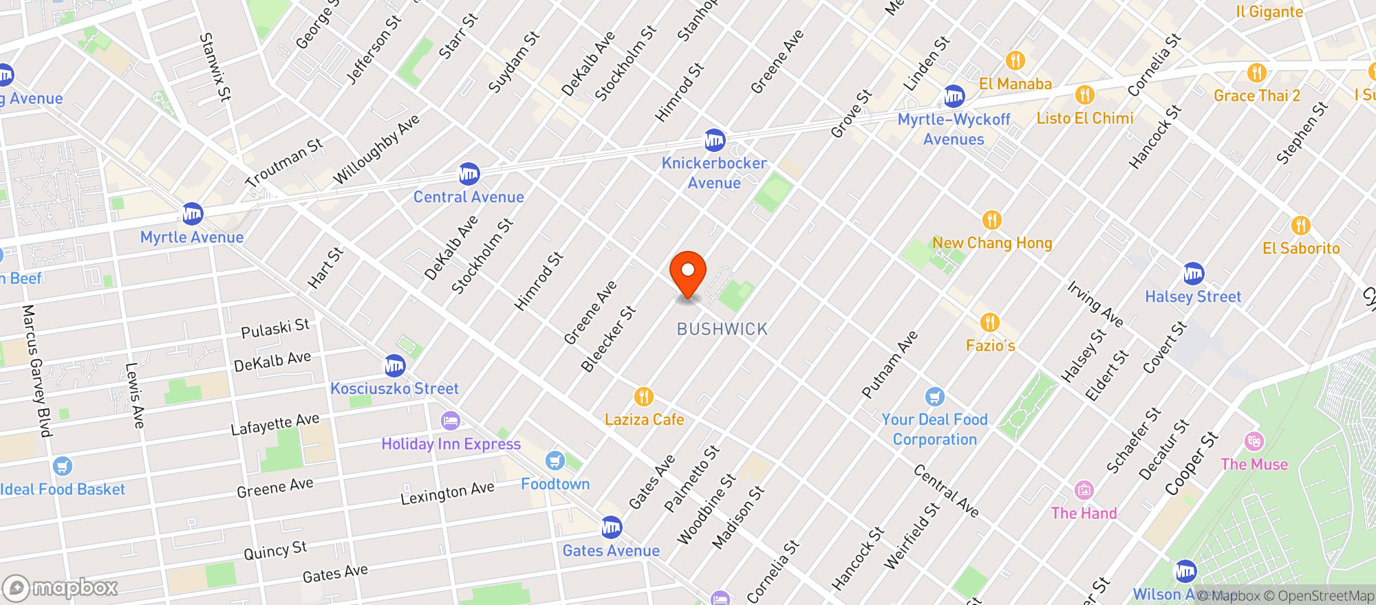 Map showing C Town Supermarket