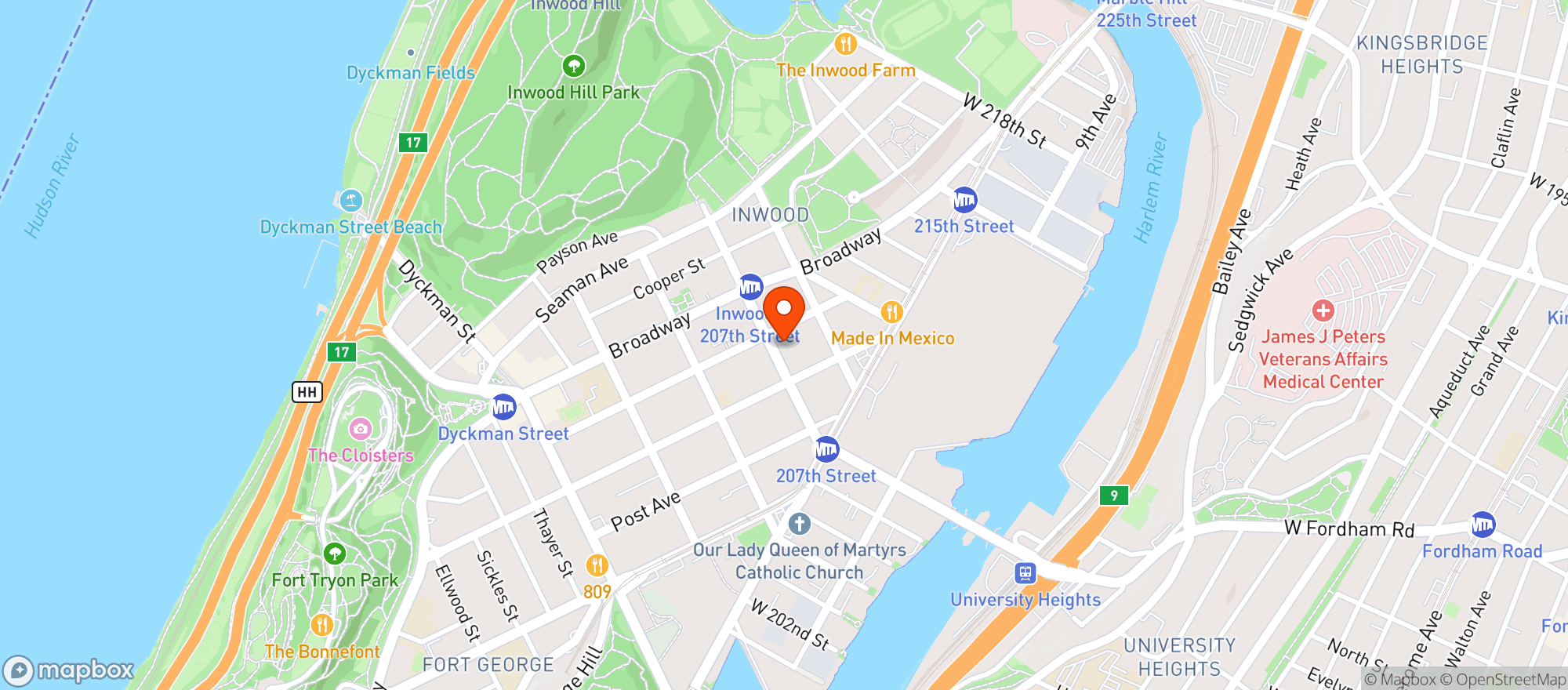 Map showing 207 Smoke and Vape