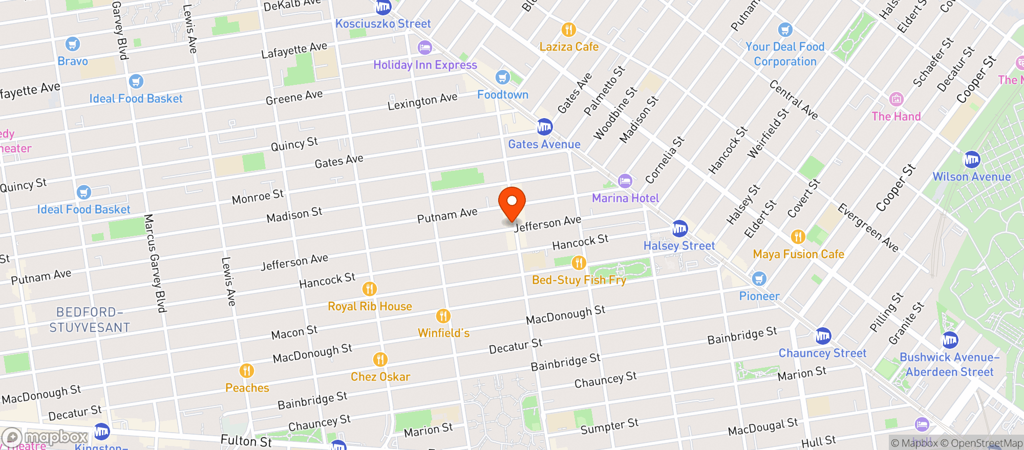 Map showing Green Harmony Mkt
