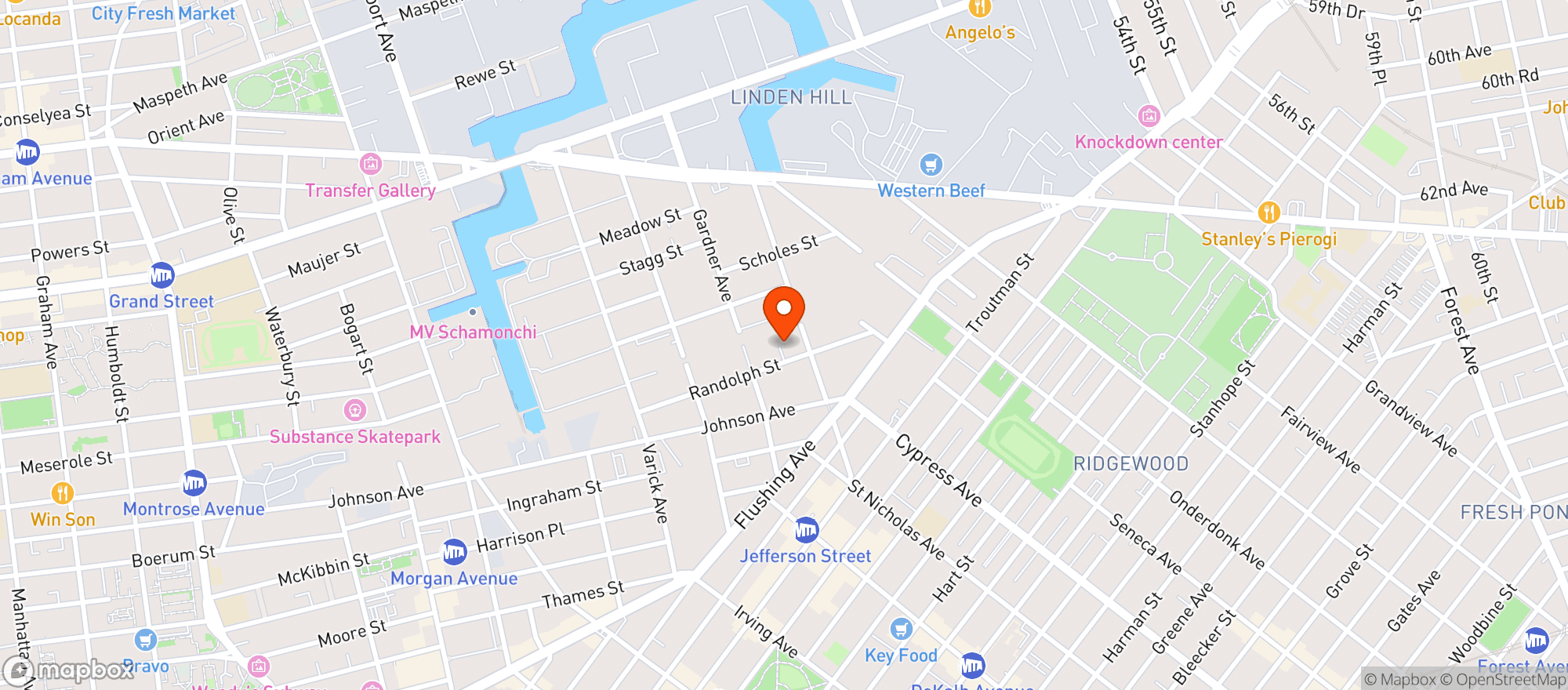 Map showing 99 Scott Studio