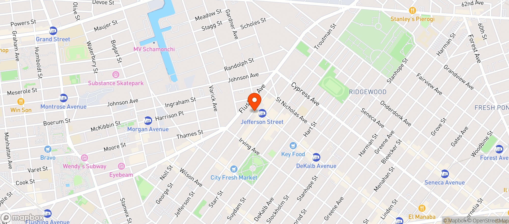 Map showing House Of Yes