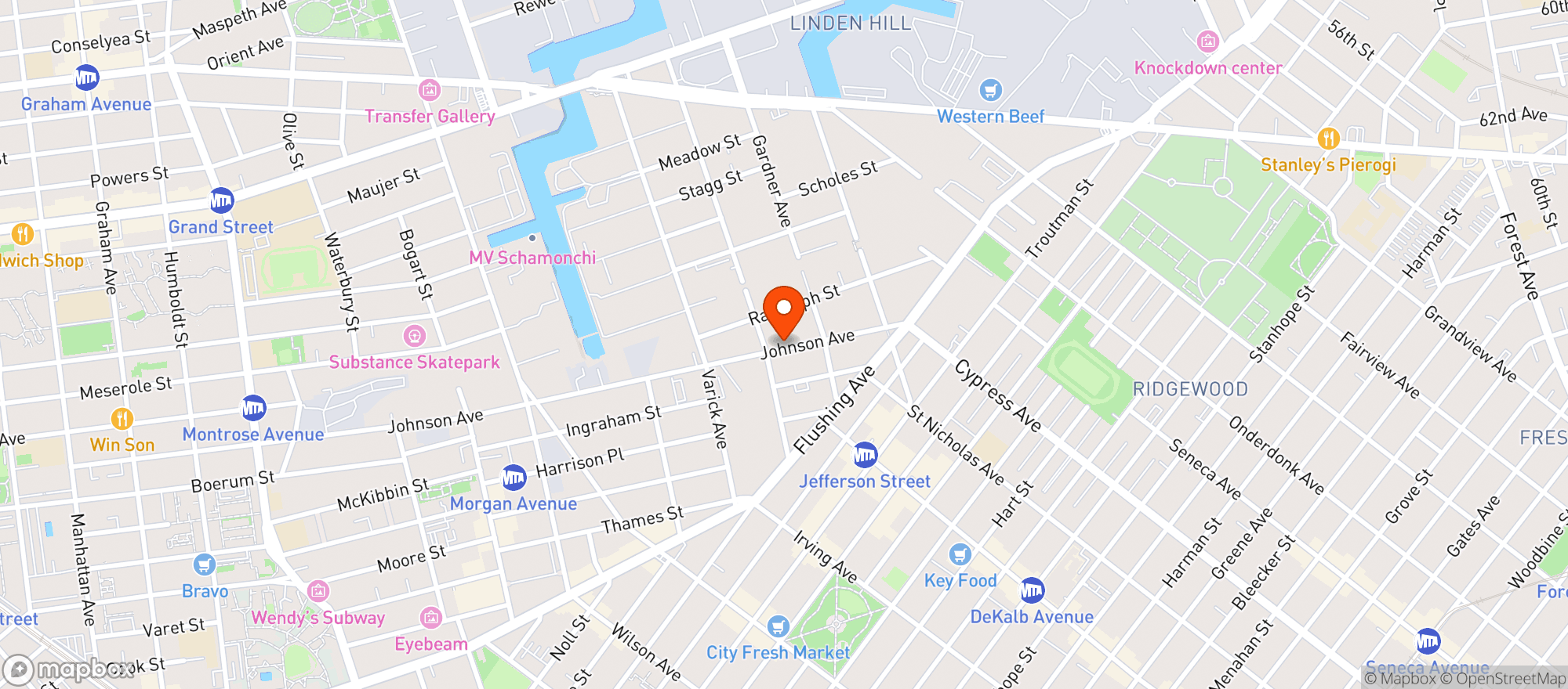 Map showing Eckhart Beer Co.