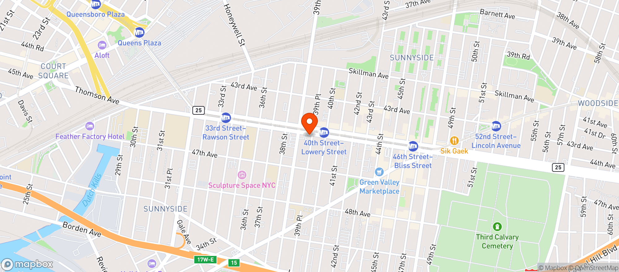Map showing Laguardia Gourmet Deli