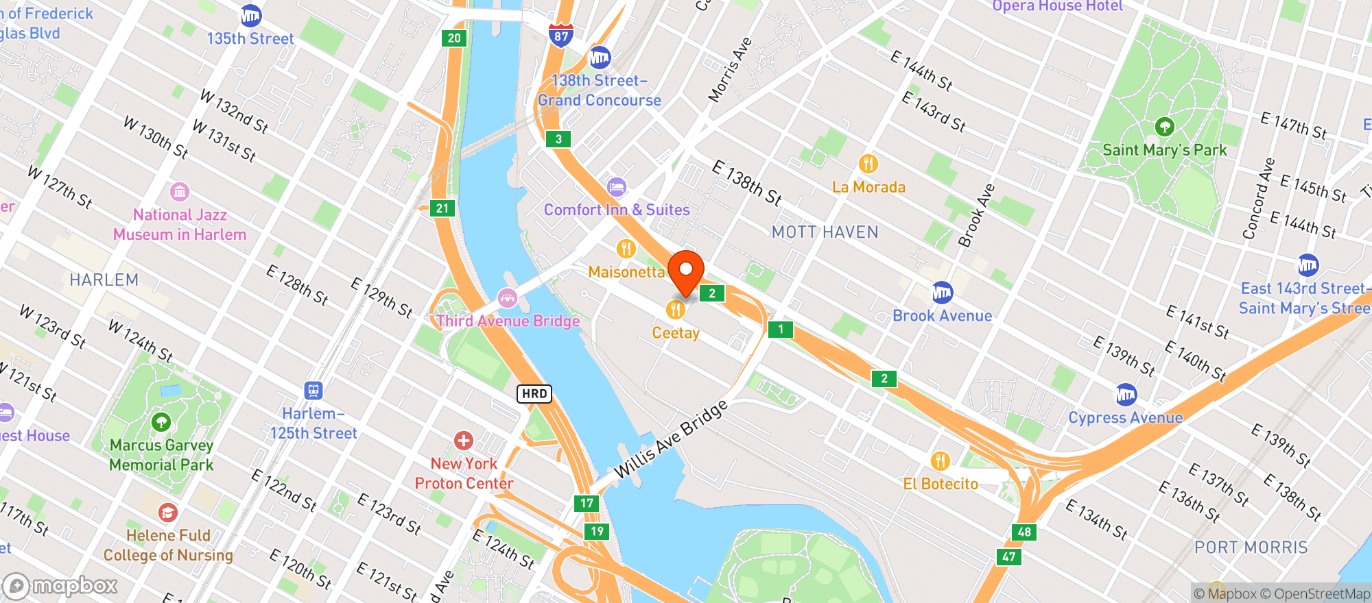 Map showing Squeezemeplz