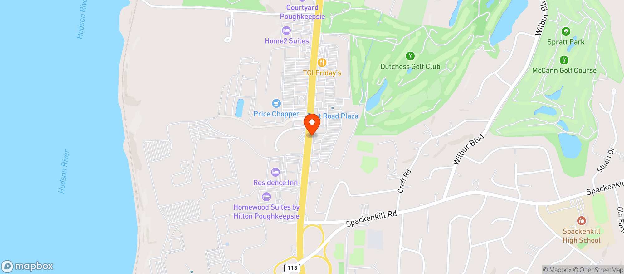 Map showing Stop & Shop - 0597 - Poughkeepsie