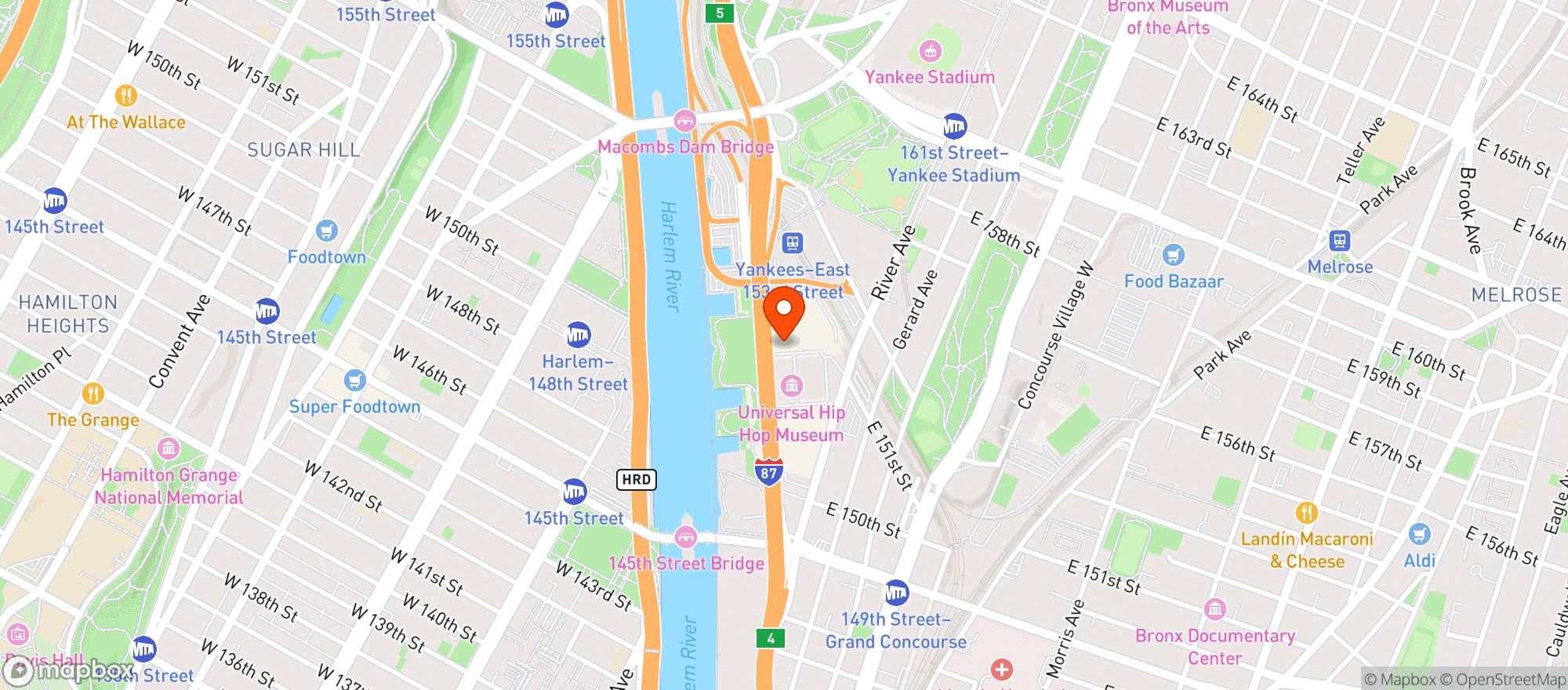 Map showing Target