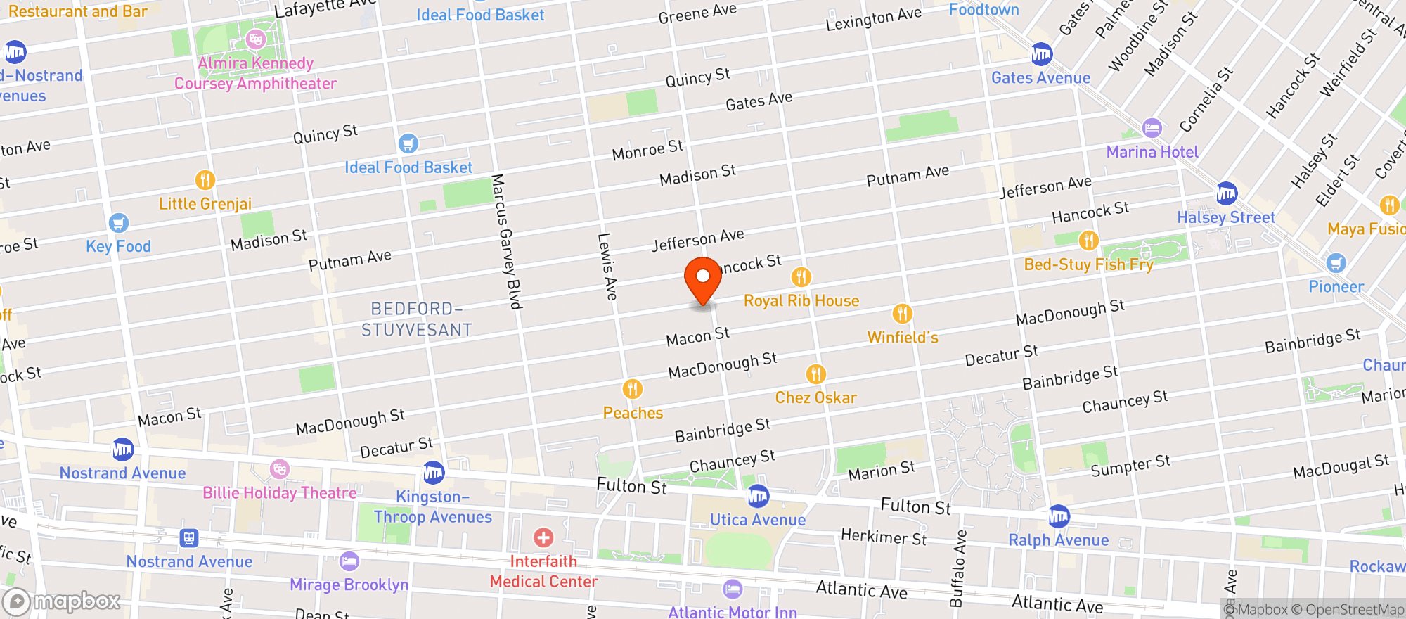 Map showing Rita & Maria