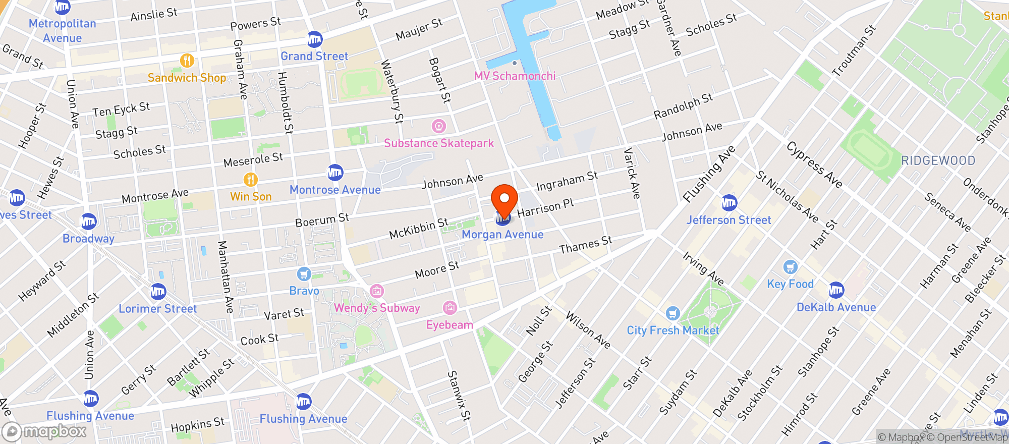 Map showing Otis