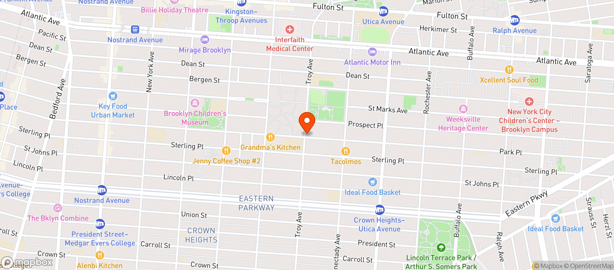 Map showing Shop Fair