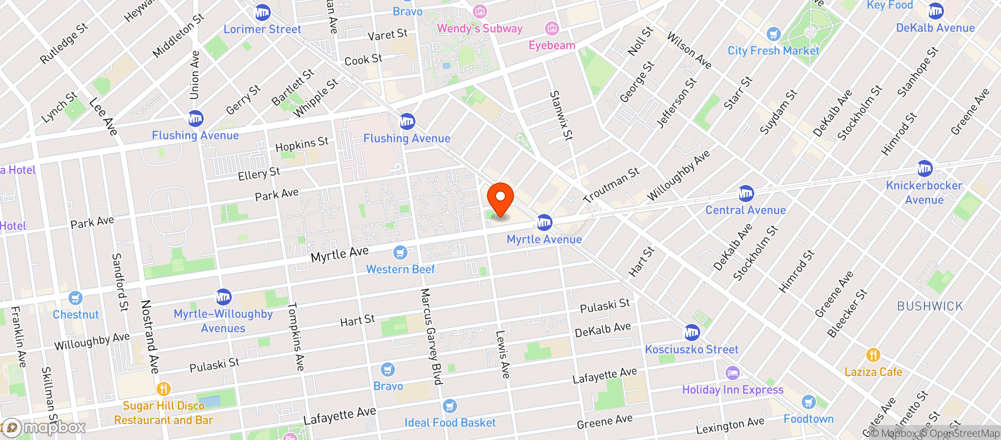 Map showing Shop Fair