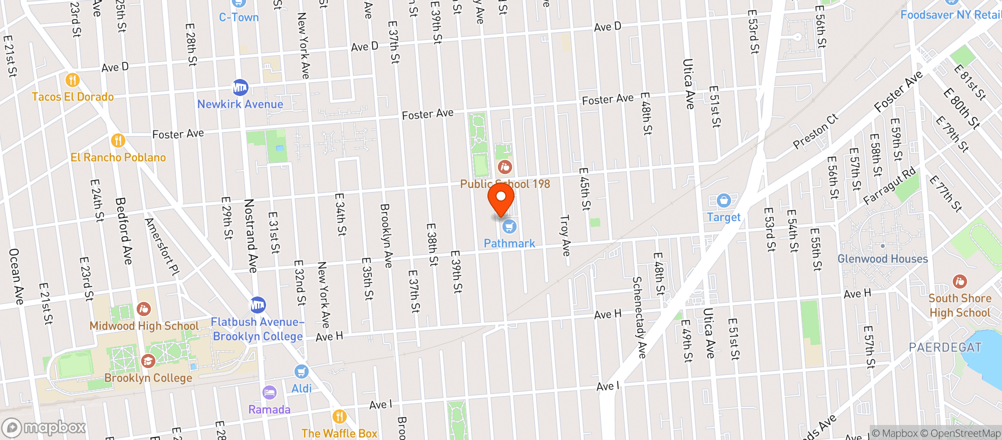 Map showing Pathmark