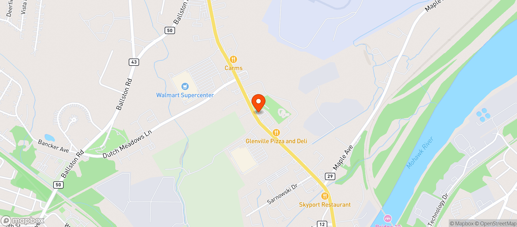 Map showing Freeman's Bridge Wine & Liquor