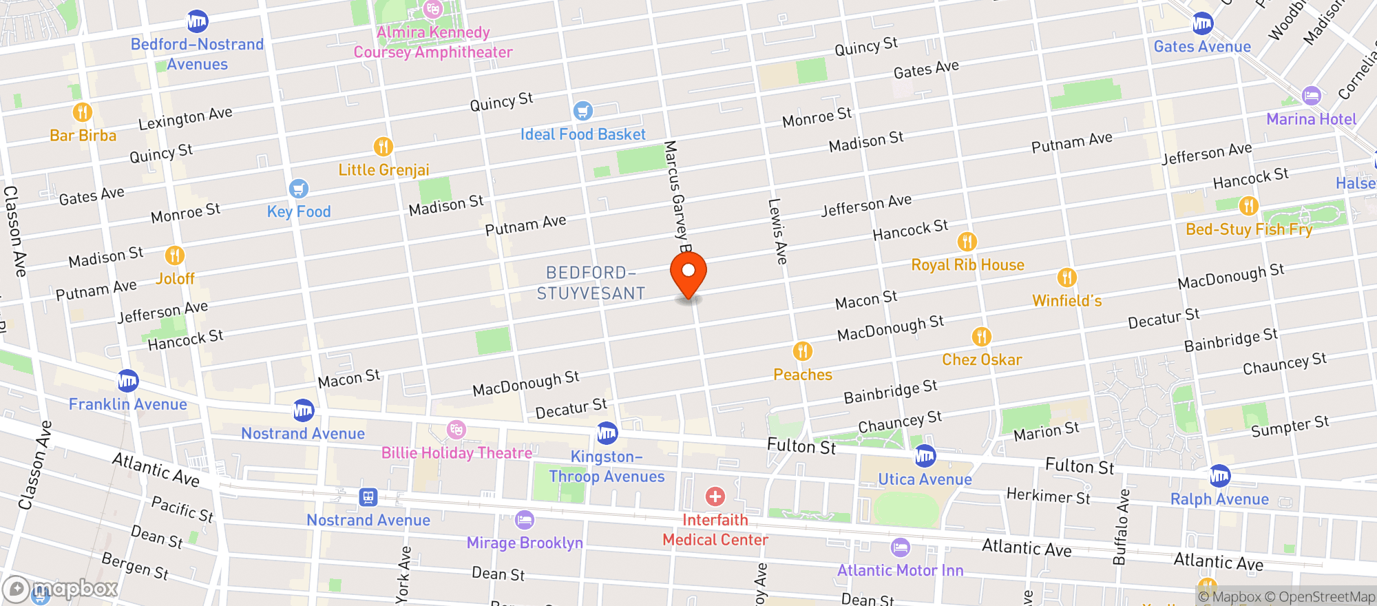 Map showing Maxwell Gift & Grocery