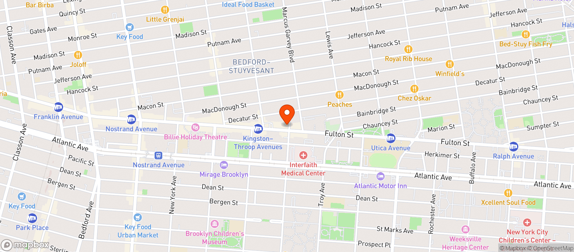 Map showing Mr Carrot