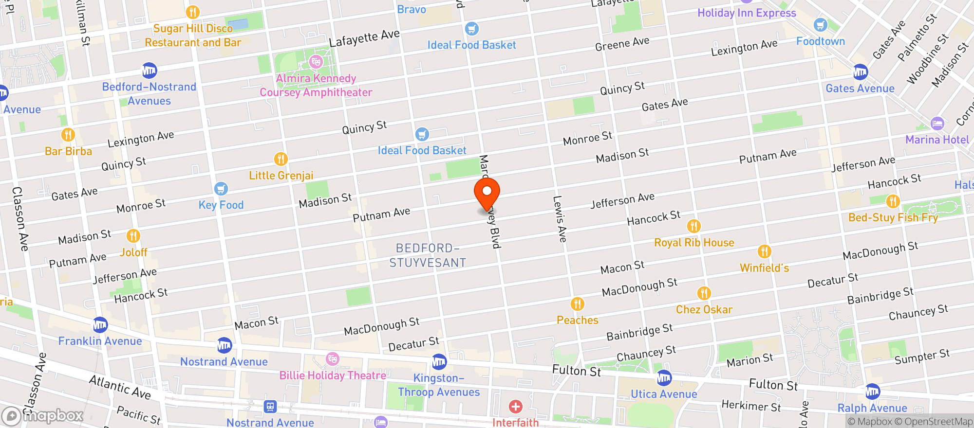 Map showing Frog