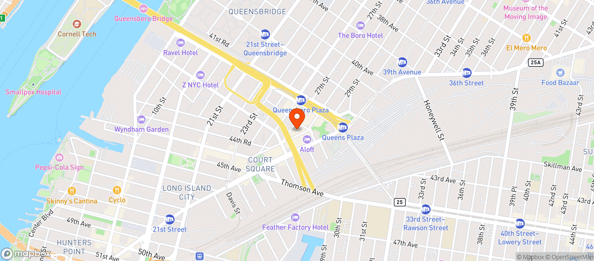 Map showing Dumbo Market