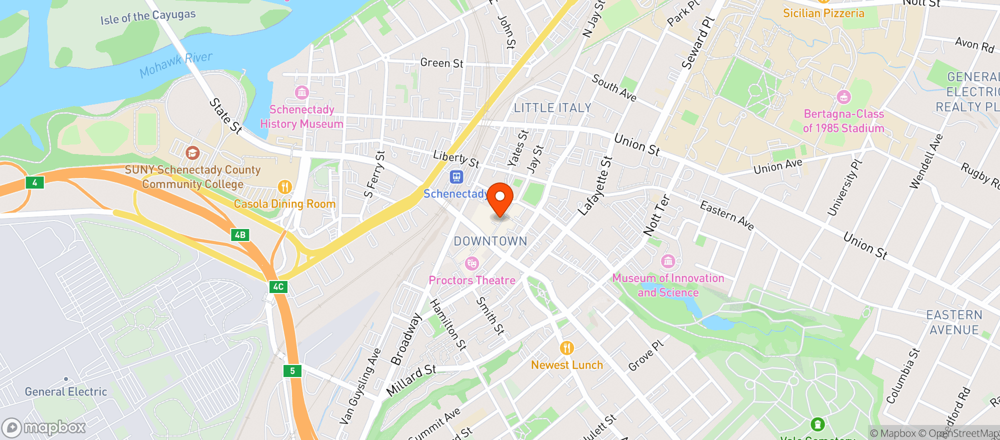 Map showing The Kratom Shop