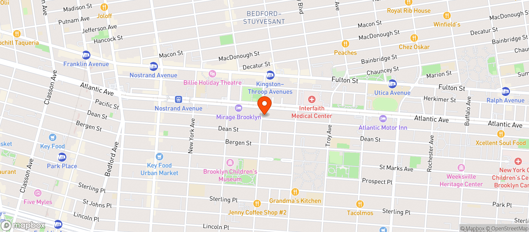 Map showing Kingston Liquors