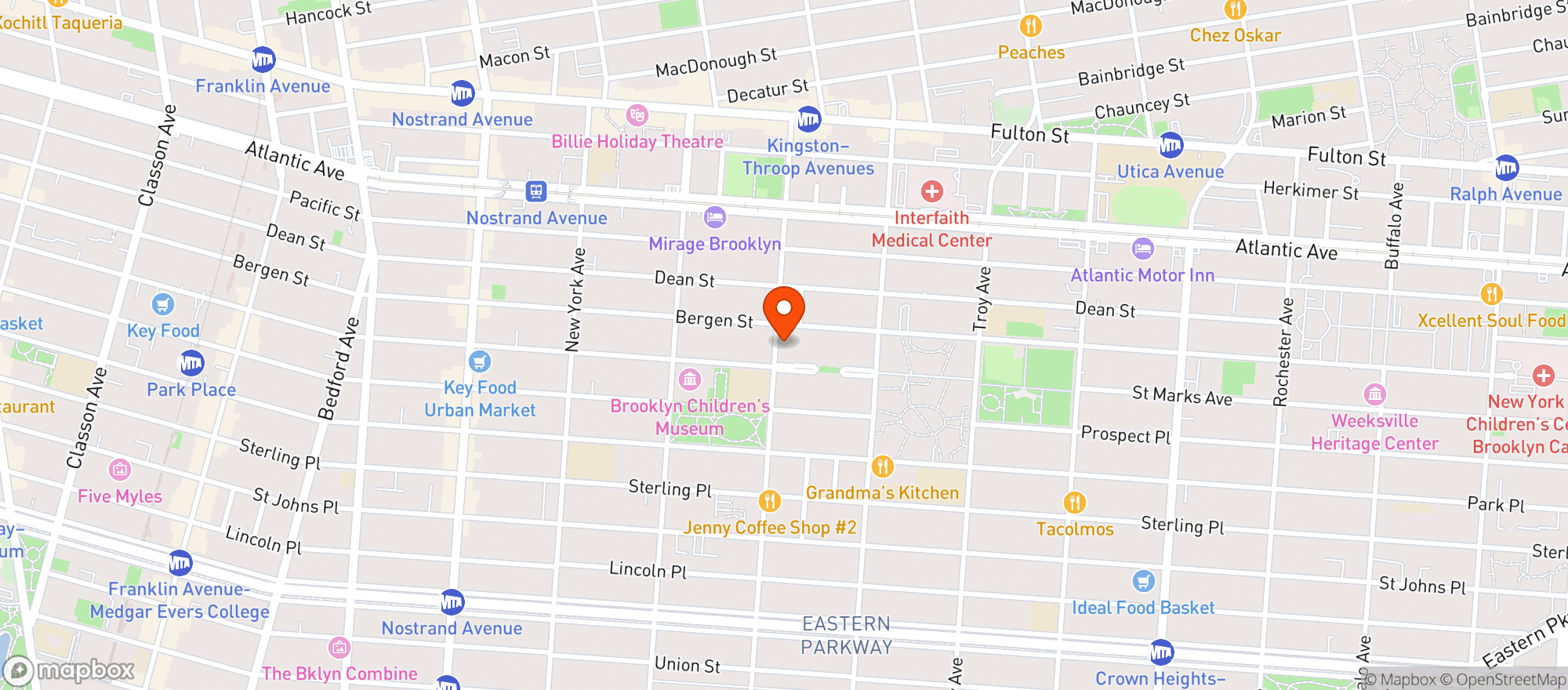 Map showing Stop 4 Deli