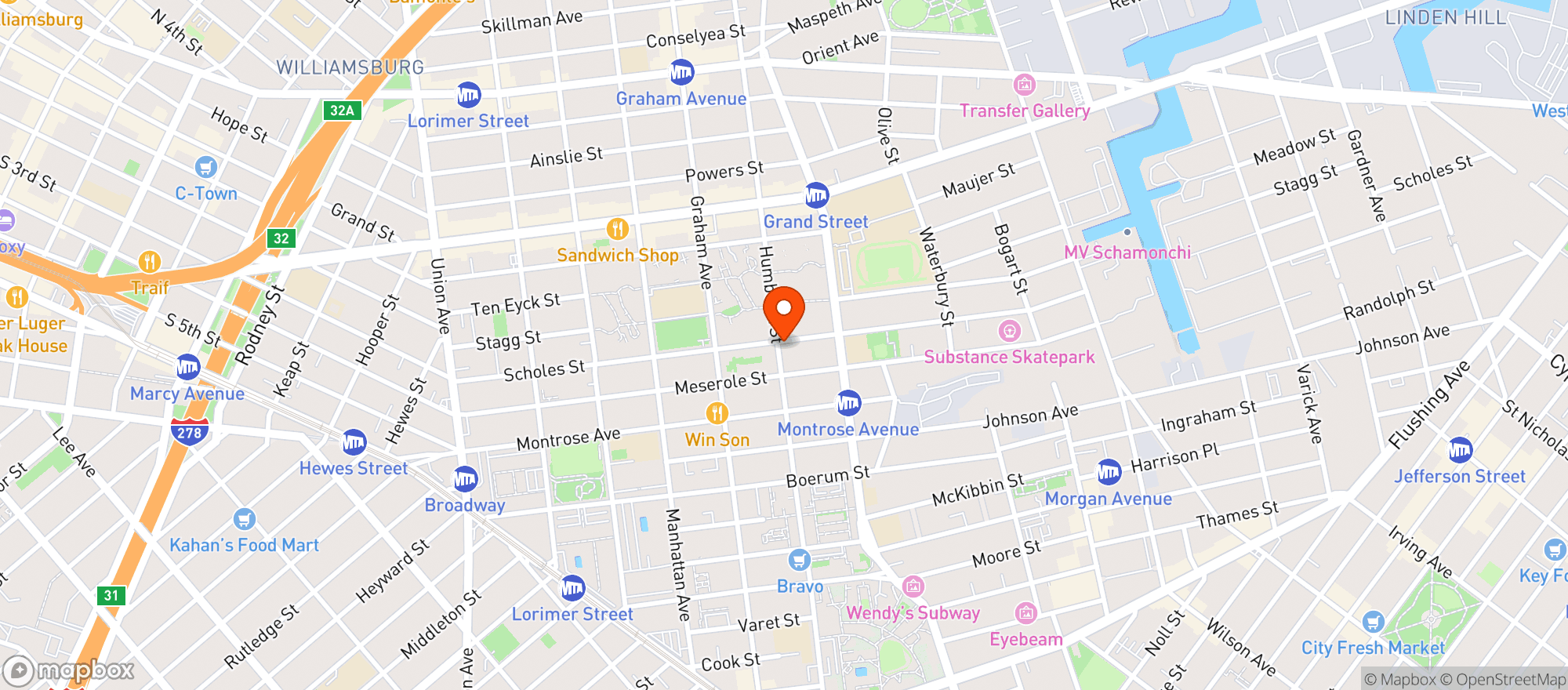Map showing 186 NEW WAY MINI MARKET