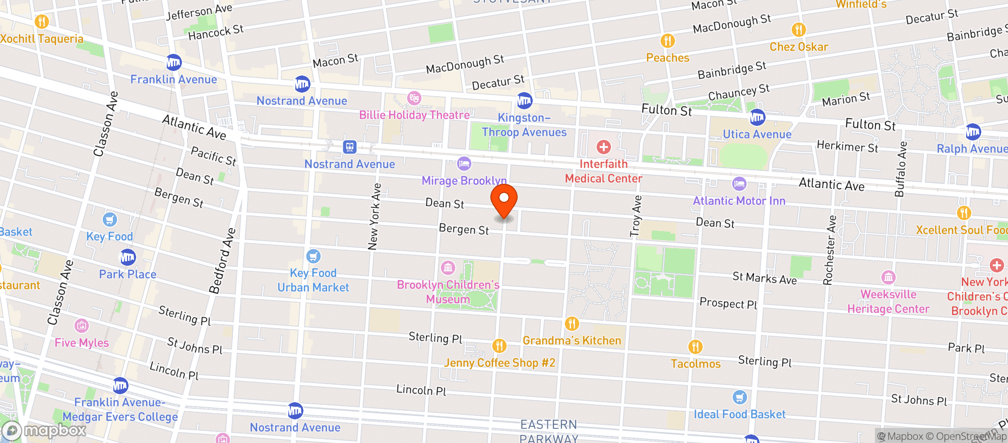 Map showing Aliyah Gourmet Food