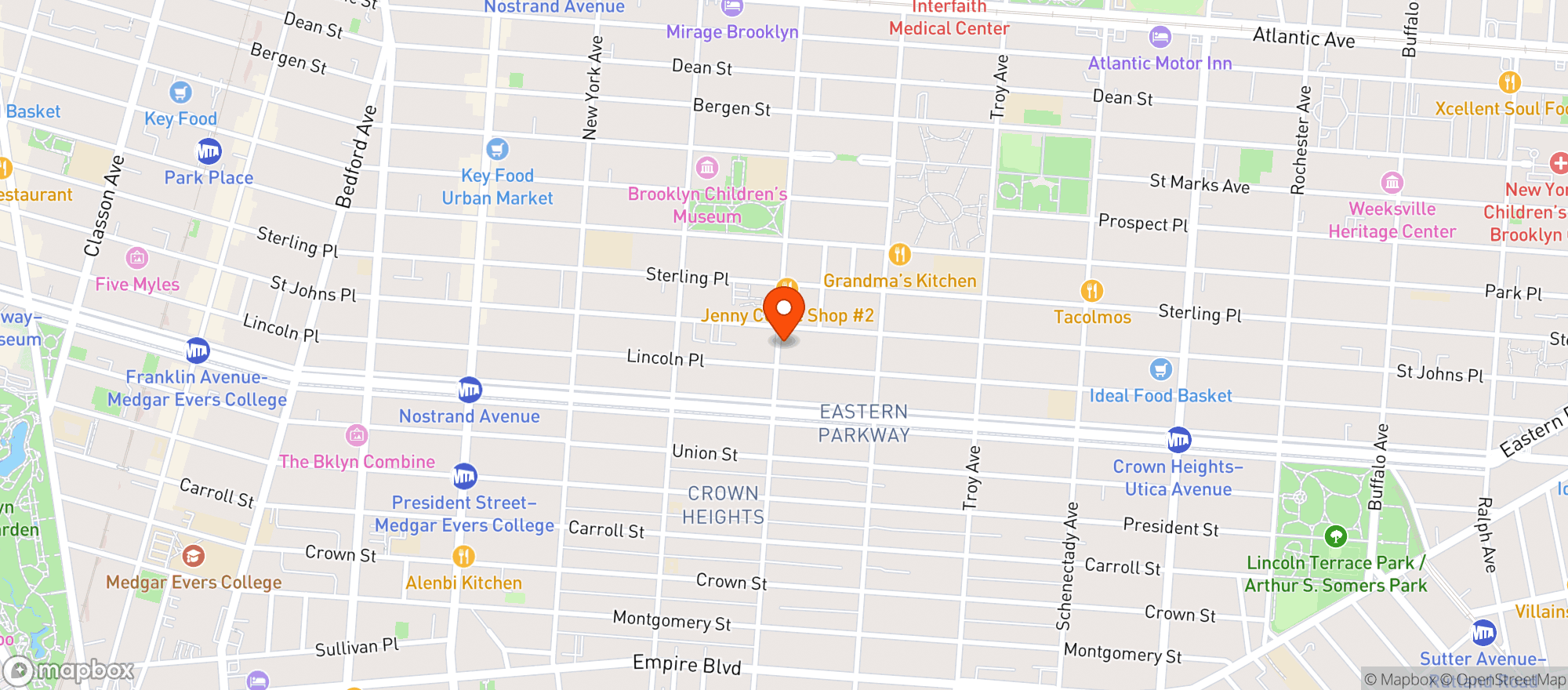 Map showing Fine Fare Supermarket