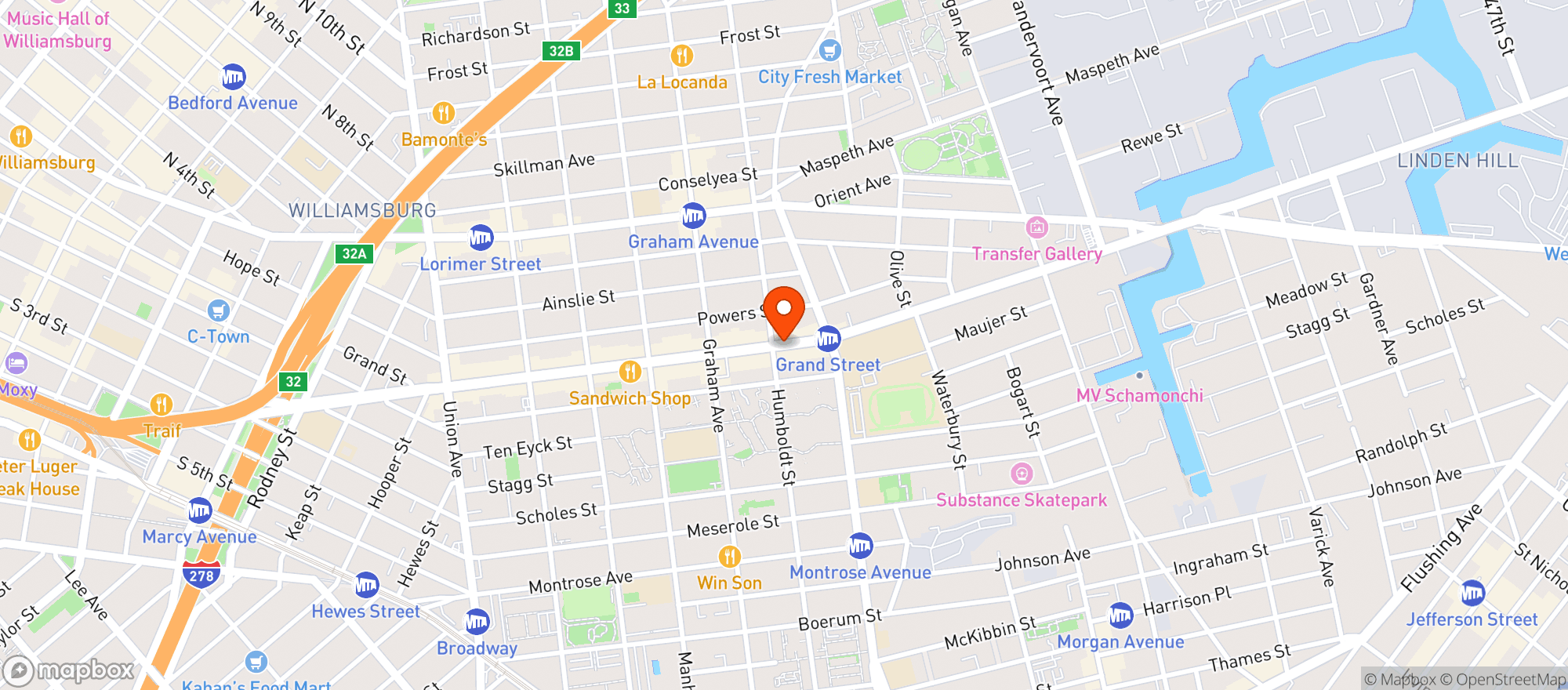 Map showing Craft Beer & Smoke Shop