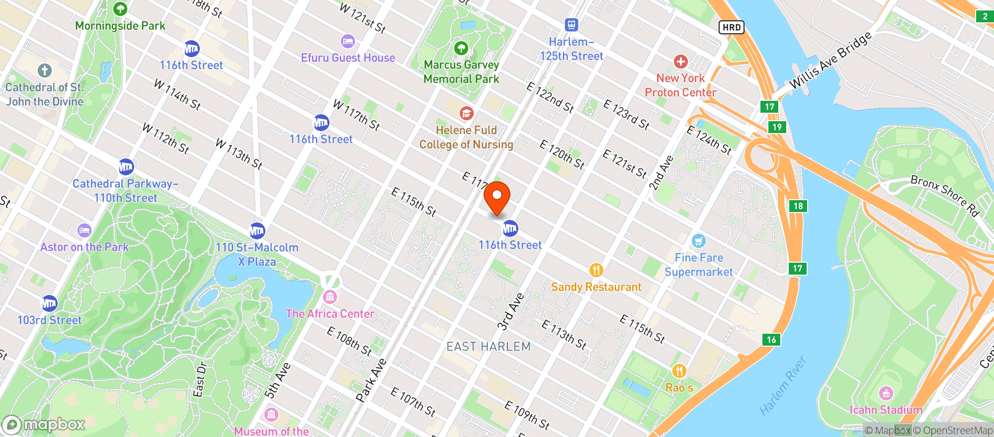 Map showing CITY FRESH MARKET