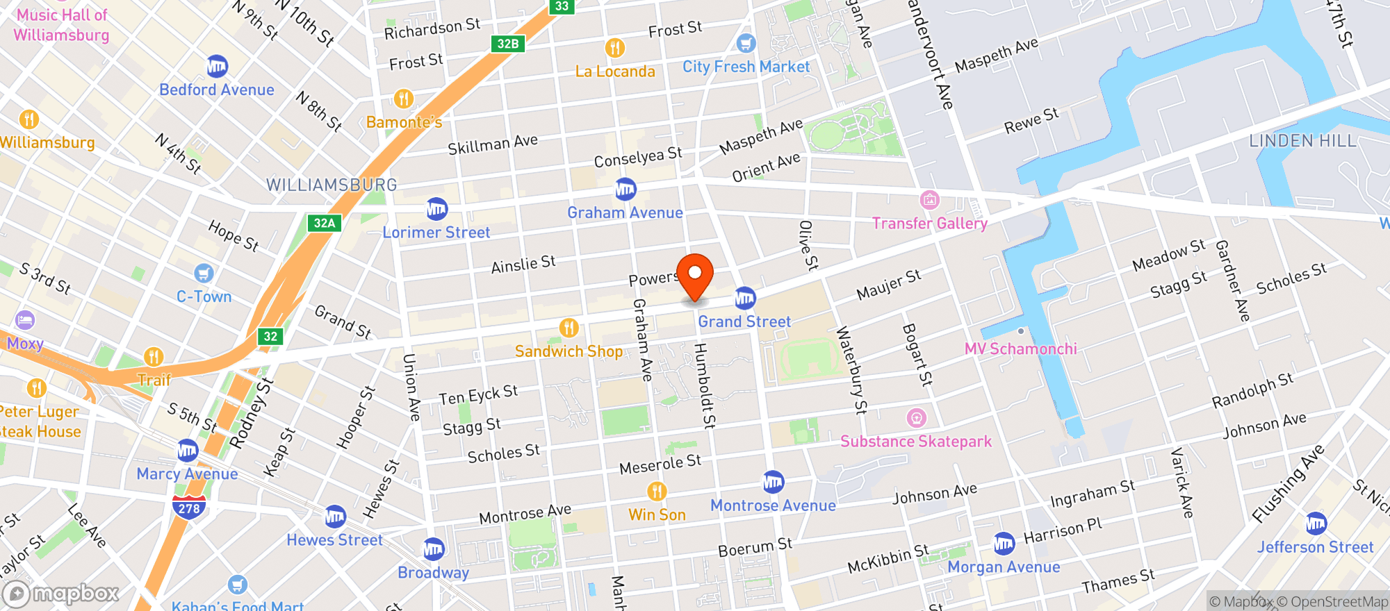 Map showing Whole Foods Market