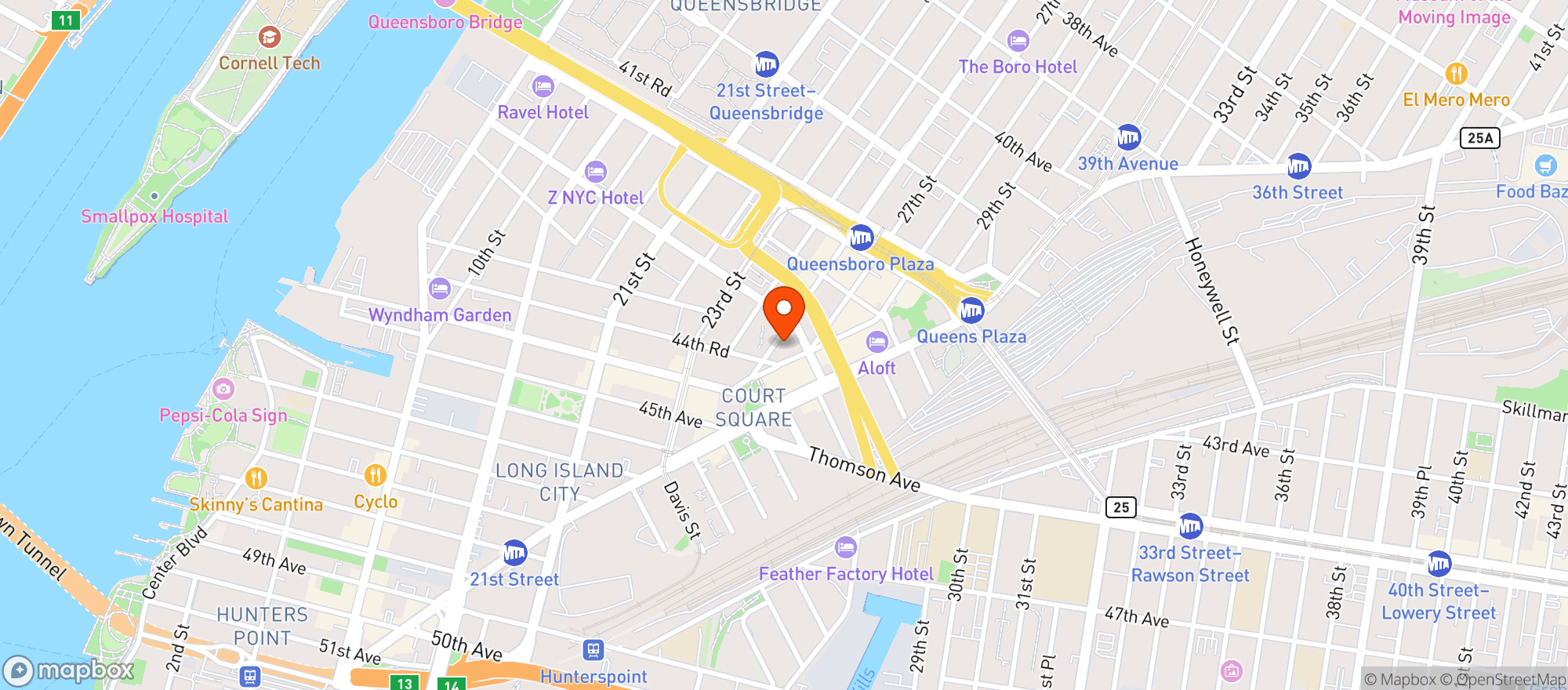 Map showing M Well Steakhouse