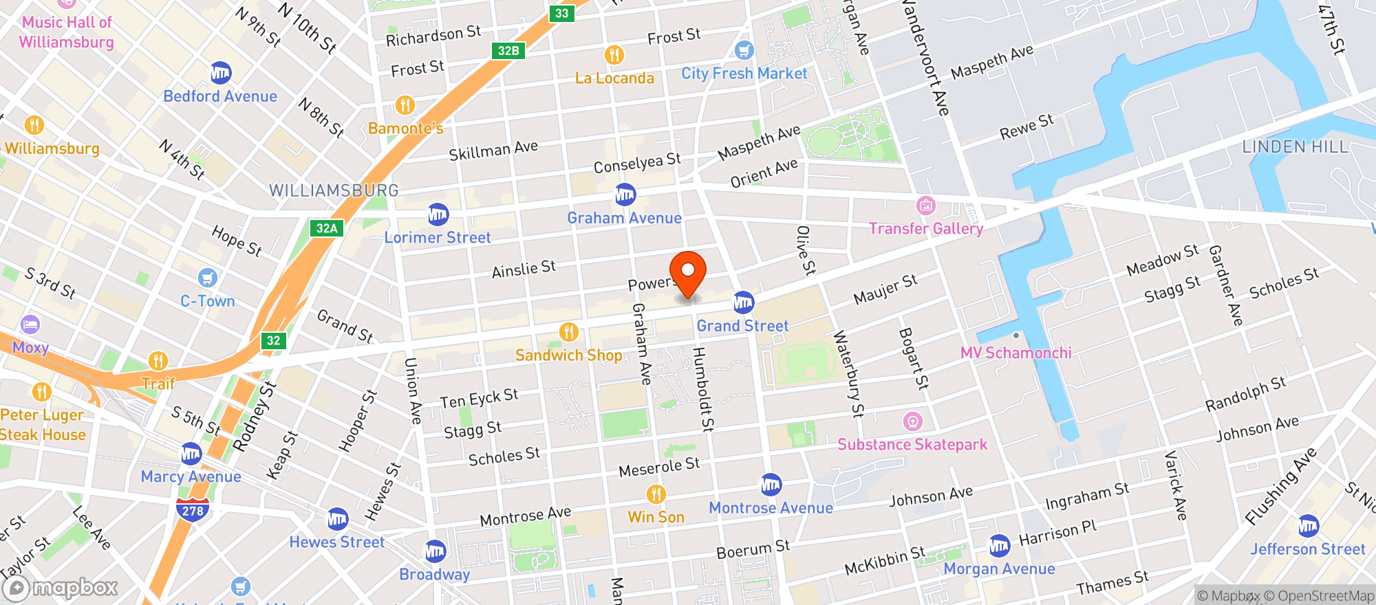 Map showing Little Grand