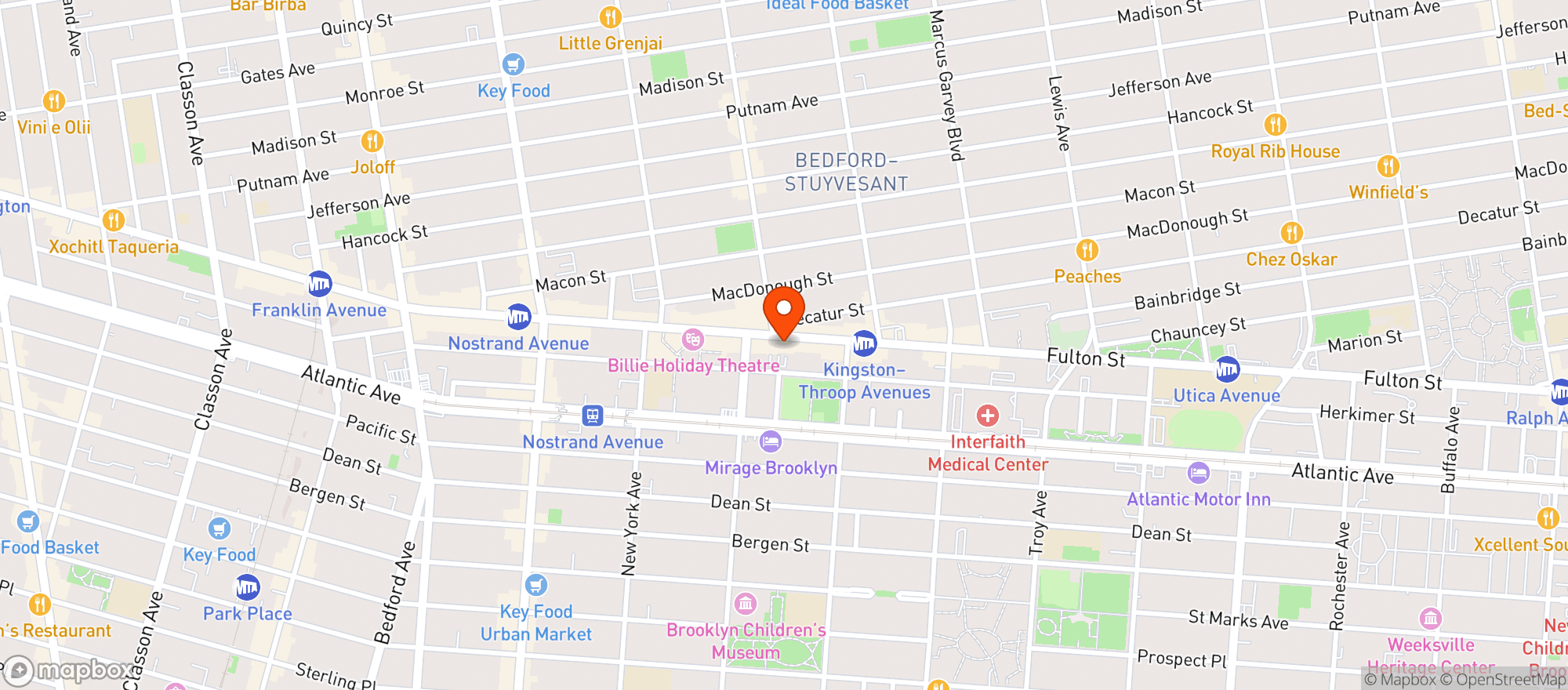Map showing Fulton Ale House