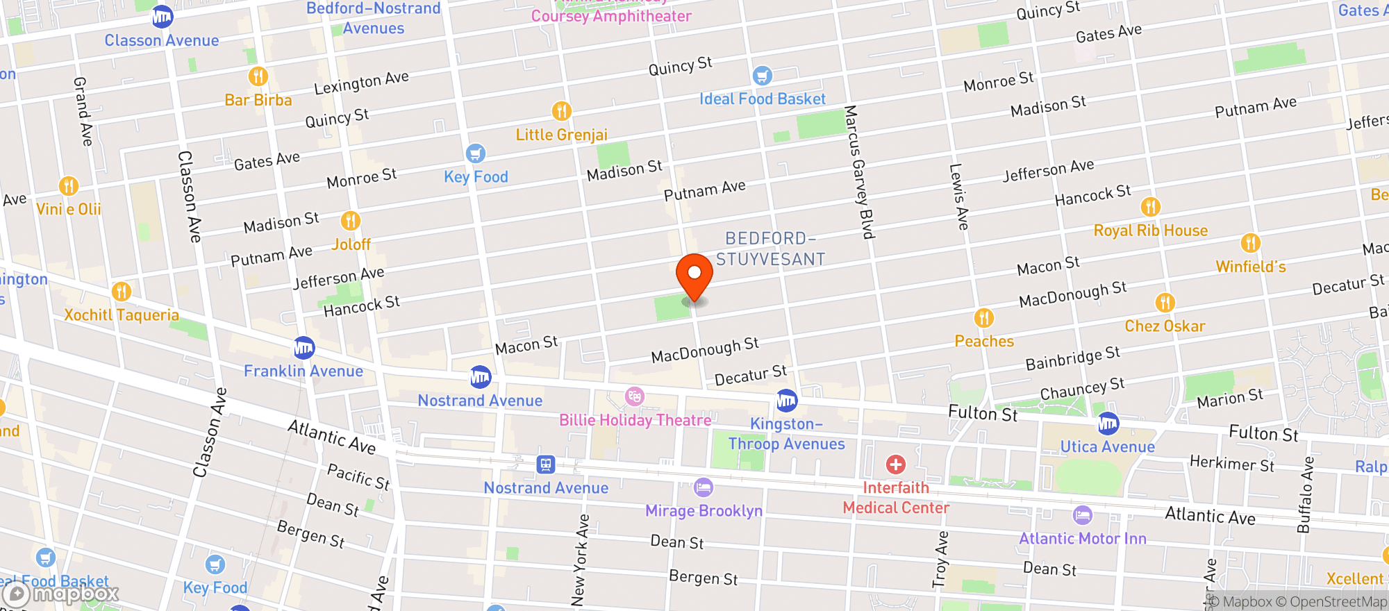 Map showing Inner Market