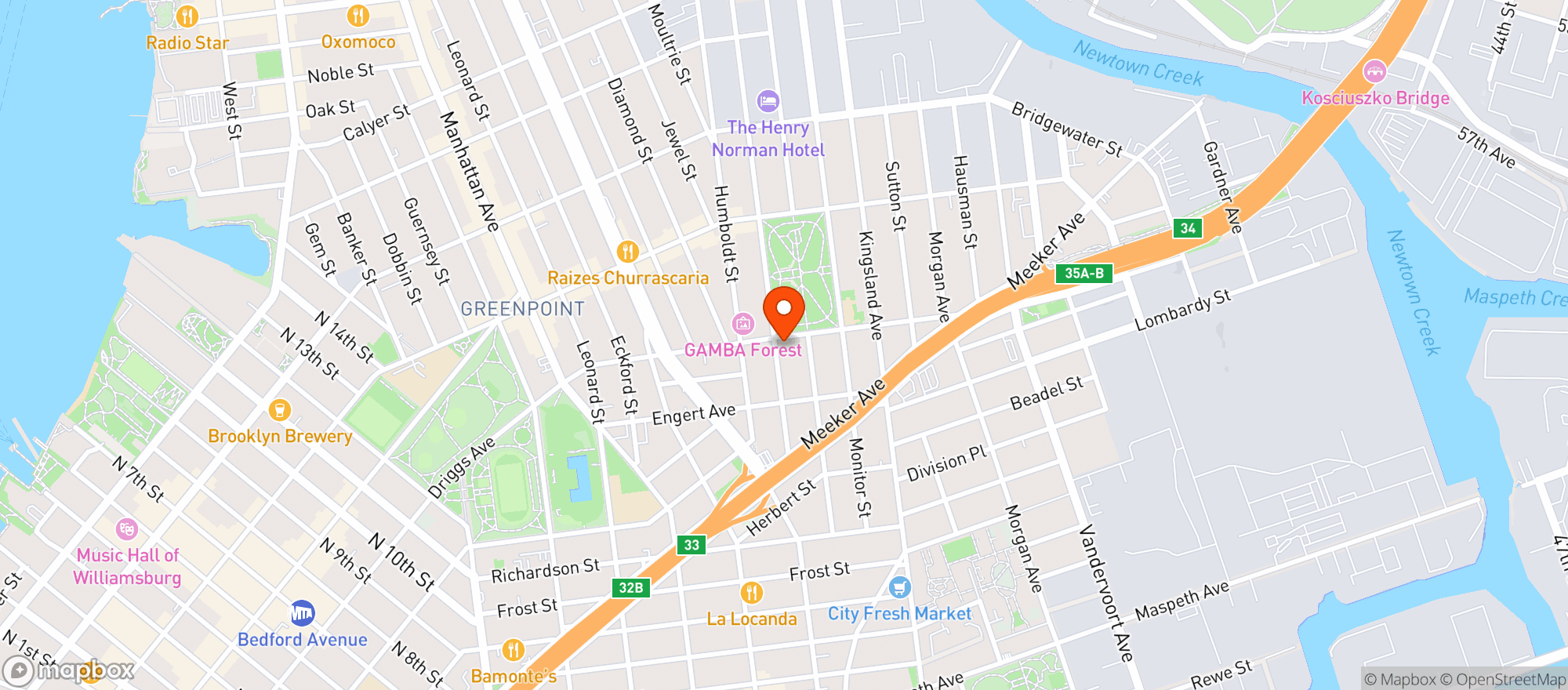 Map showing Met Food Market