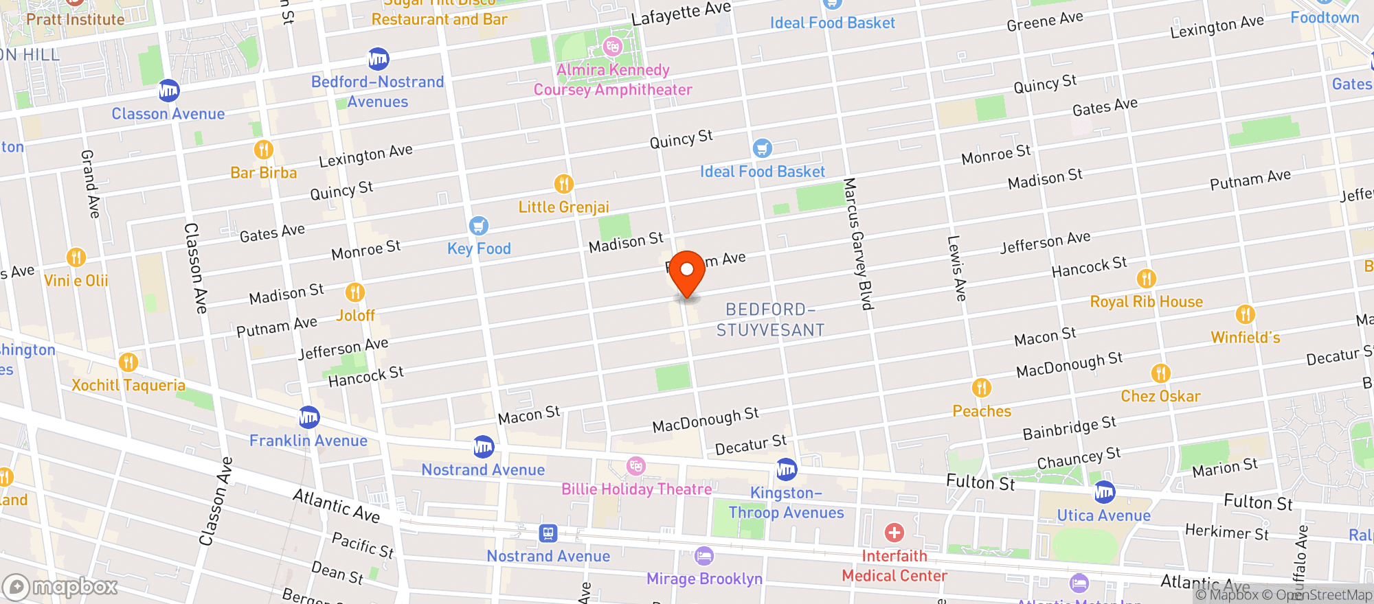 Map showing Oddly Enough