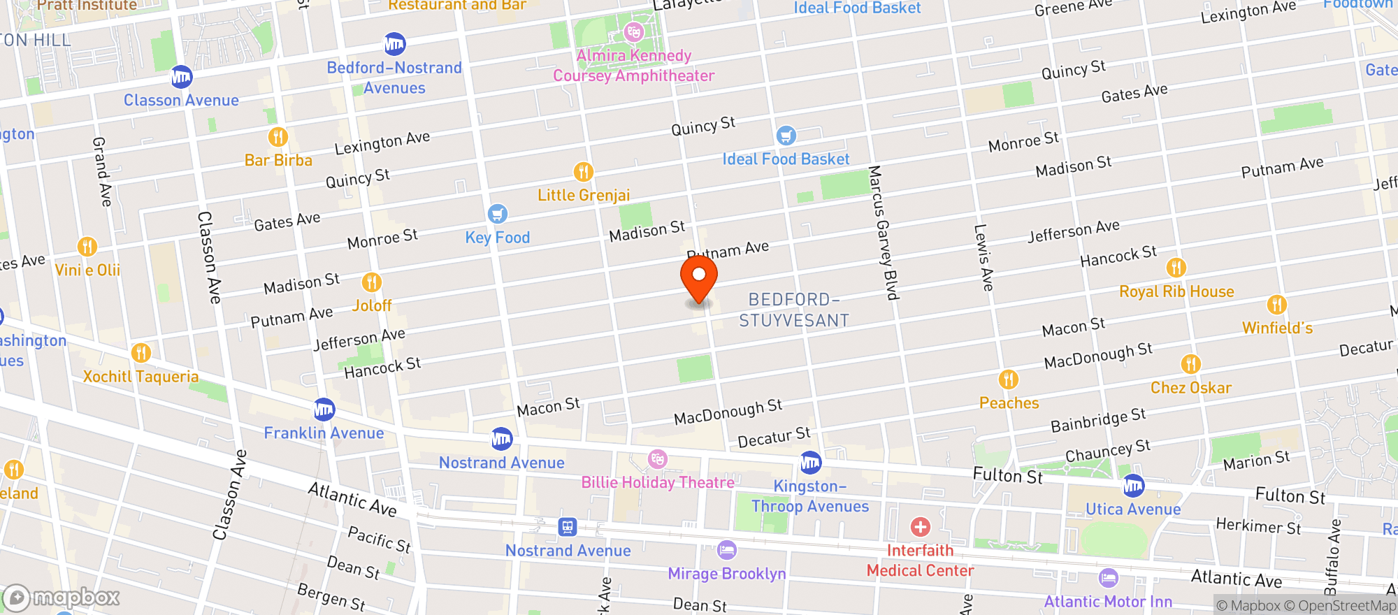 Map showing AKC Wine & Liquor