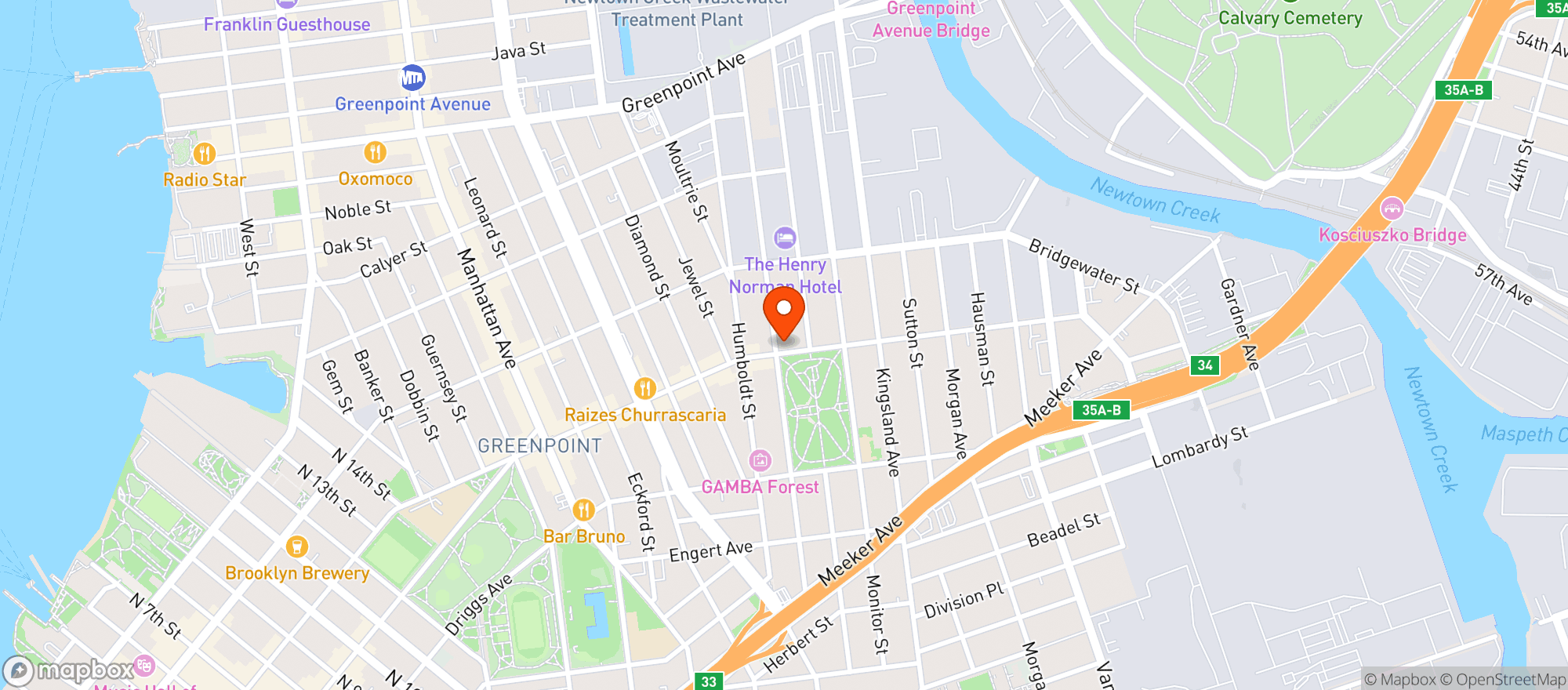 Map showing Cambell & Co