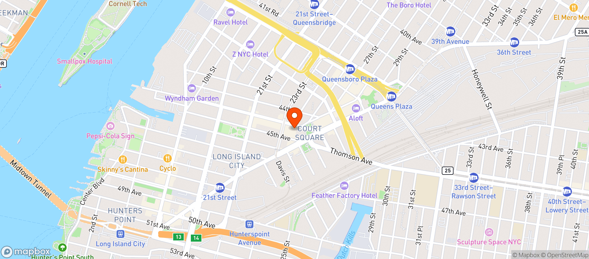 Map showing Target Store