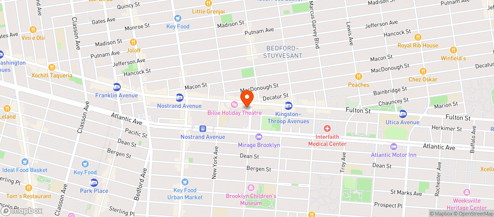 Map showing Foodtown (psk) #602