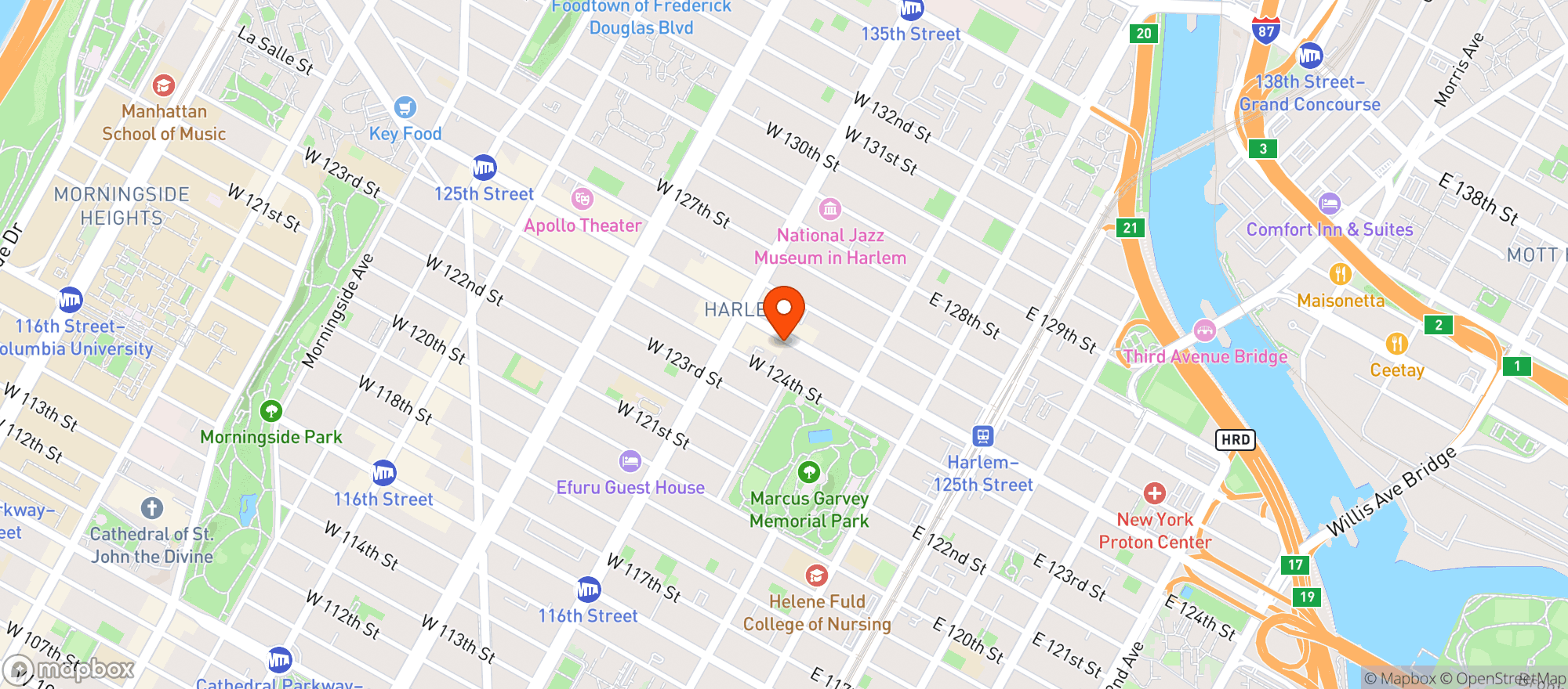 Map showing Pb Brasserie