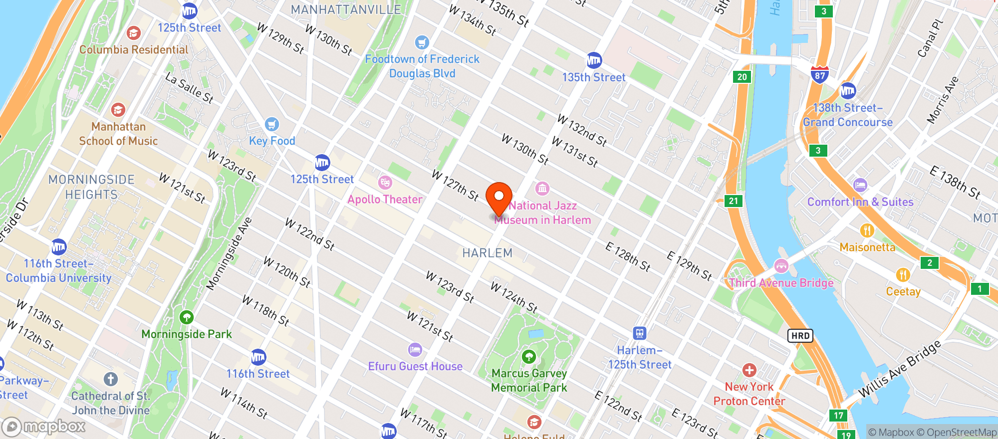 Map showing Cucina Italian Tavern